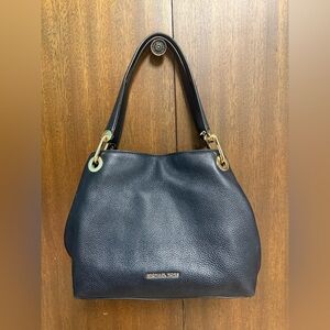Michael Kors Navy Leather Hobo Bag